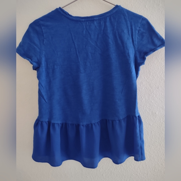 Banana Republic Royal Blue Peplum Style T - Picture 2 of 4